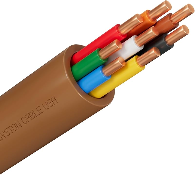 Cable control calefacción HVAC 18 AWG 8 conductores cobre