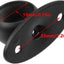Brida acero inox para barra armario 6 Pzas color negro
