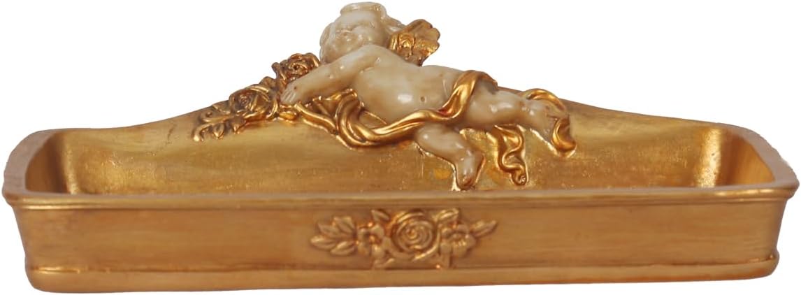Bandeja vintage soporte anillos querubín joyas