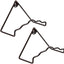 Soporte pared placa grande pack 2