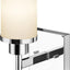 Luz tocador cromo pulido vidrio esmerilado blanco