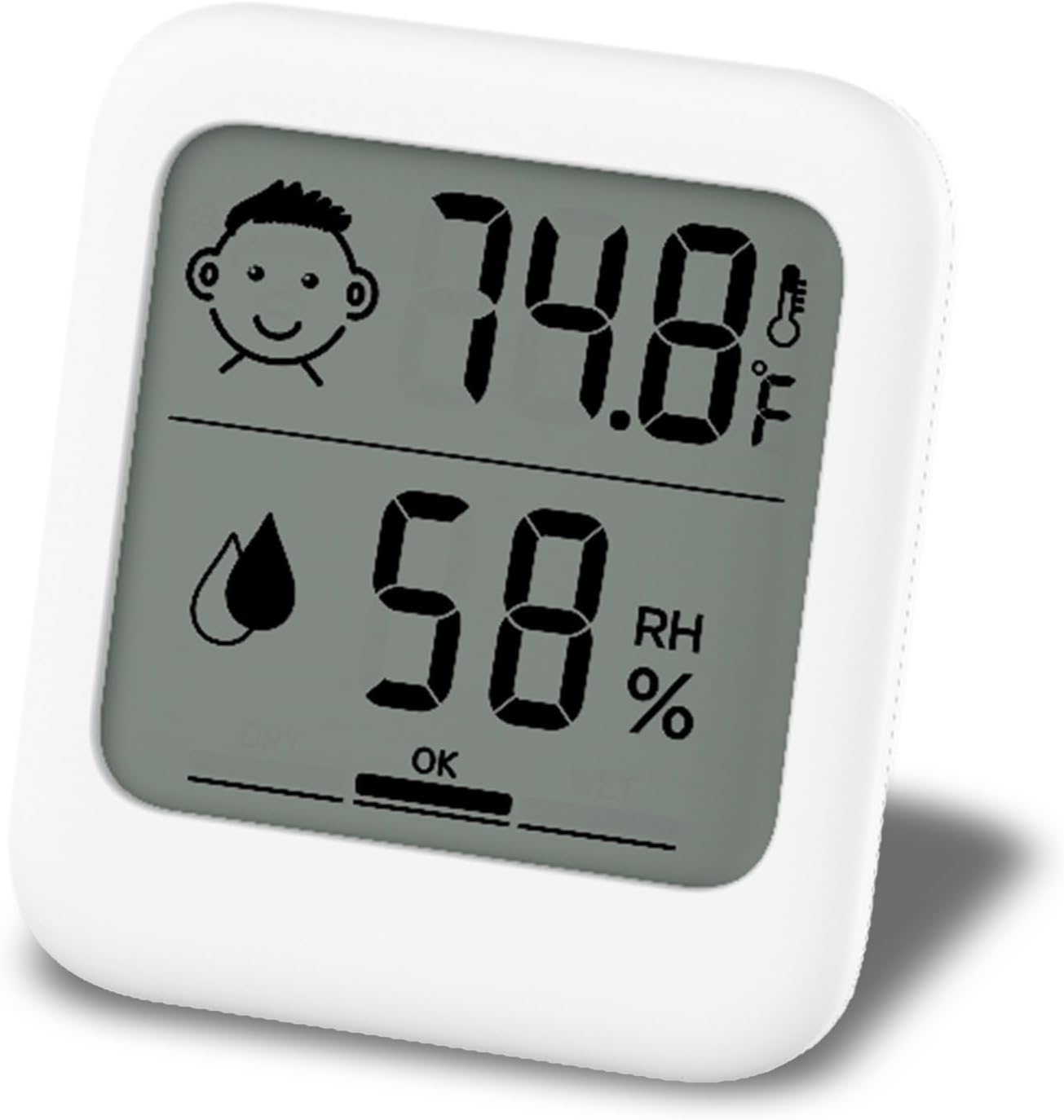 Termómetro digital con soporte imán prevención golpes calor