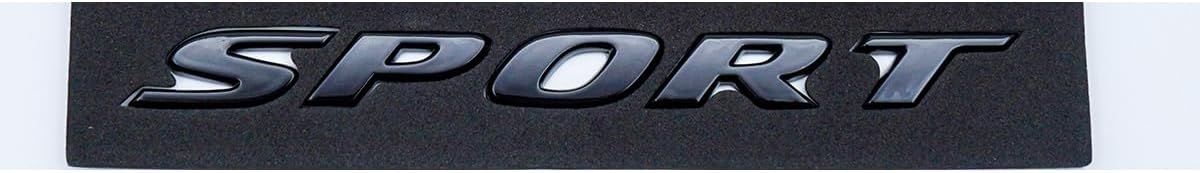 Placa identificación deportiva para Civic negro brillante