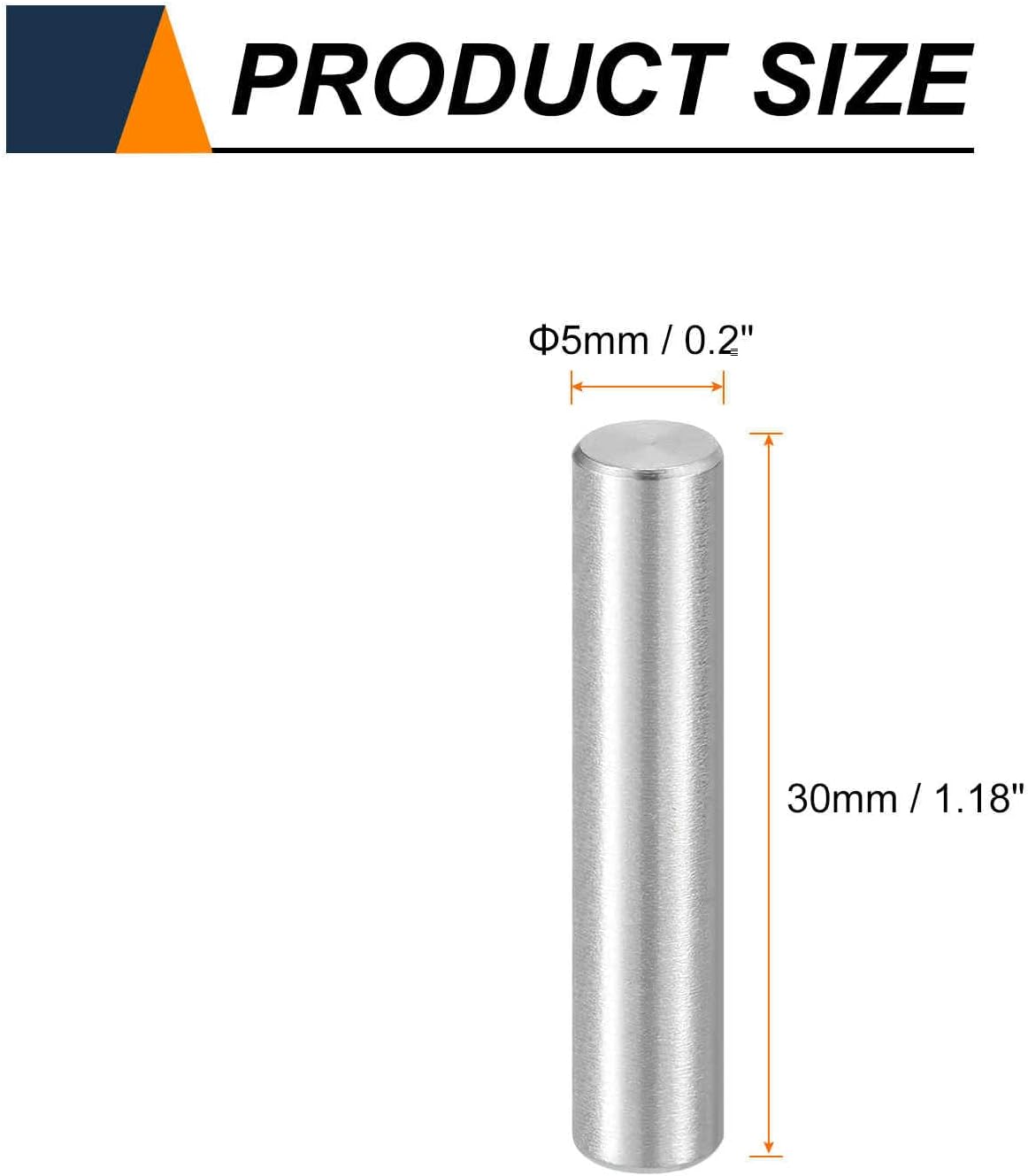 50 Pzas Pasadores Espiga M5 Acero Inox 304 para Muebles y DIY