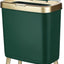 Basurero oficina baño 4gal borde dorado moderno verde