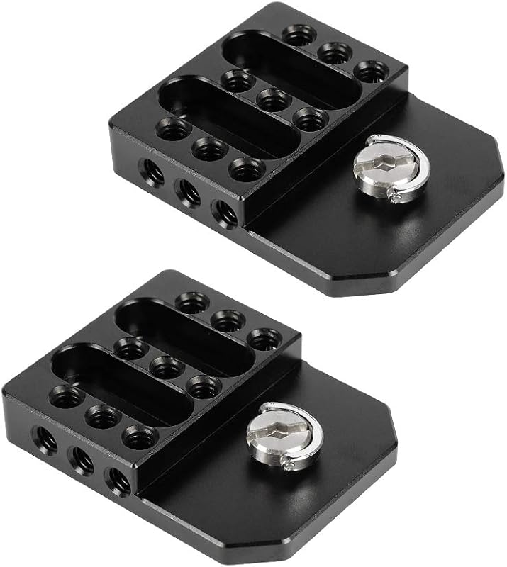 Placa versátil 1/4-20 para jaula monitor 2 Pzas