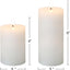 Velas pilar LED blancas con control remoto set 2