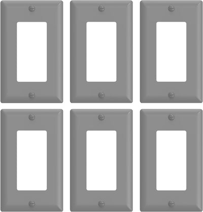 Placa pared decorativa 4.5x2.76pulg gris brillante