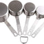 Set 5 Tazas Medidoras Acero Inox 18/8 Color Plata