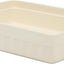 Fuente hornear cerámica 13x9pulg gres esmaltado crema