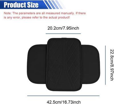 Funda cuero consola central auto con 2 bolsas almacenamiento