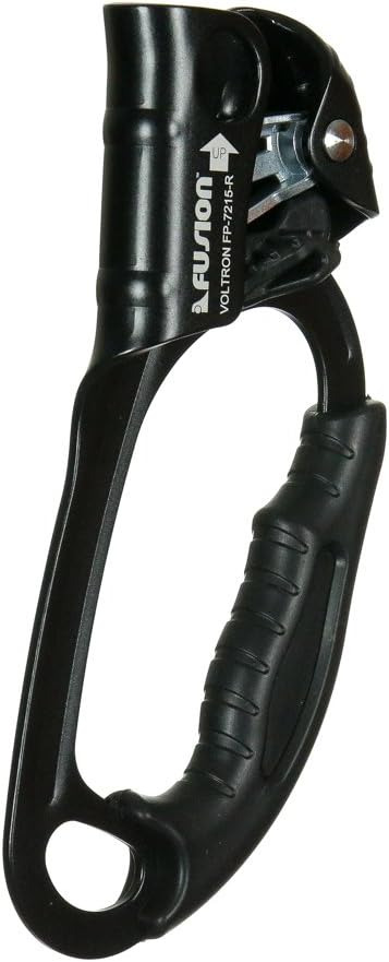 Abrazadera cuerda ergonómica escalada 0.315-0.512" Negro