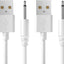 Cable USB DC 2.7pies carga rápida 0.098pulg set 2