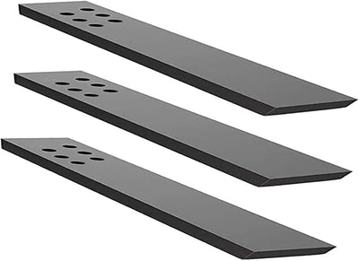 Soporte encimera 10x2.5pulg 3uds negro oculto pared