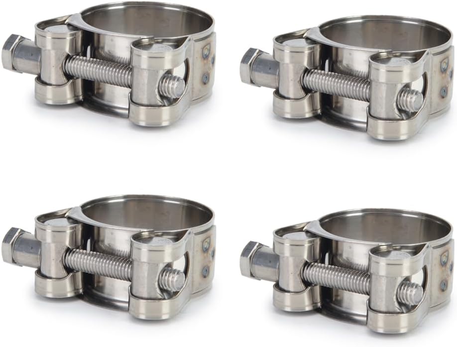 Abrazaderas manguera acero inox 304 T 1.02-1.10" 4 Pzas