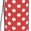 Botella agua deportiva lunares rojos y blancos 32oz sin BPA