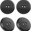 Adaptador aluminio para Corvette C5-C8 riel Porsche negro