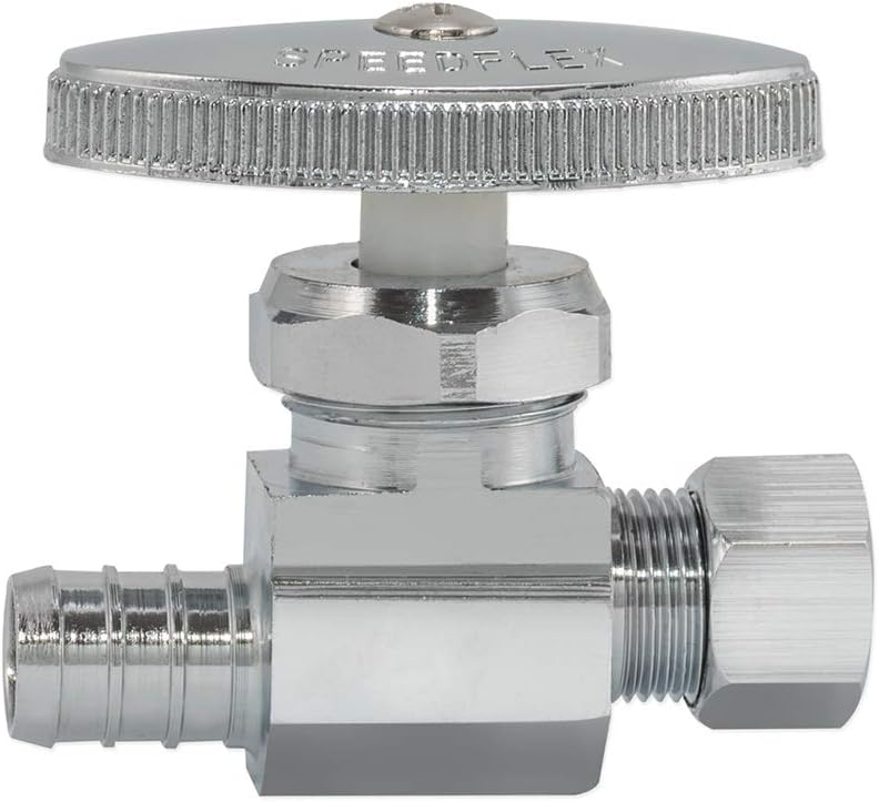 Válvula parada recta PEX 1/2x3/8 compresión cromado