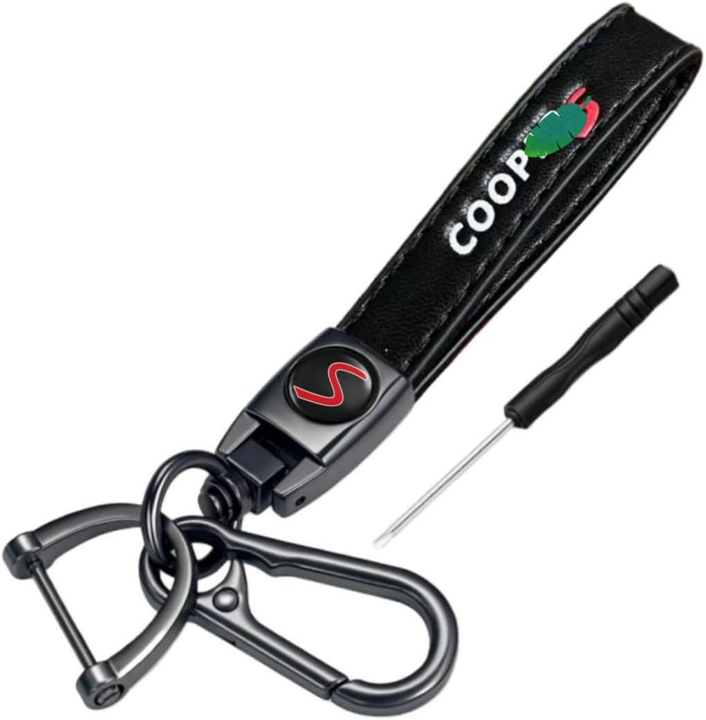 Porta llaves de cuero premium para coche