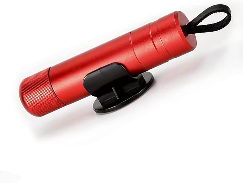 Herramienta 2en1 rompeventanas y cortador cinturón coche rojo