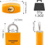 Set 8 cerraduras aluminio llave unica resistente intemperie