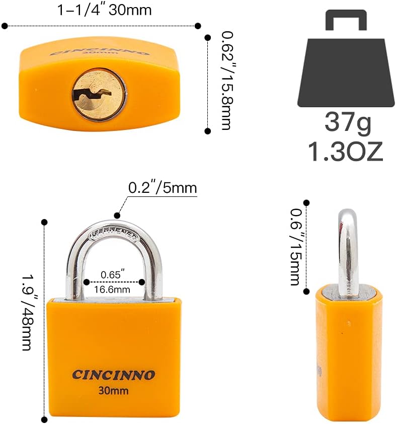 Set 8 cerraduras aluminio llave unica resistente intemperie