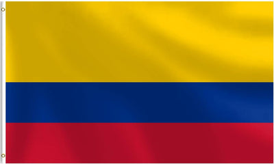 Bandera Colombia 3x5ft doble costura a prueba de decoloración