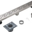Base drenaje ducha 18" acero inox 304 rejilla cuadrada CUPC