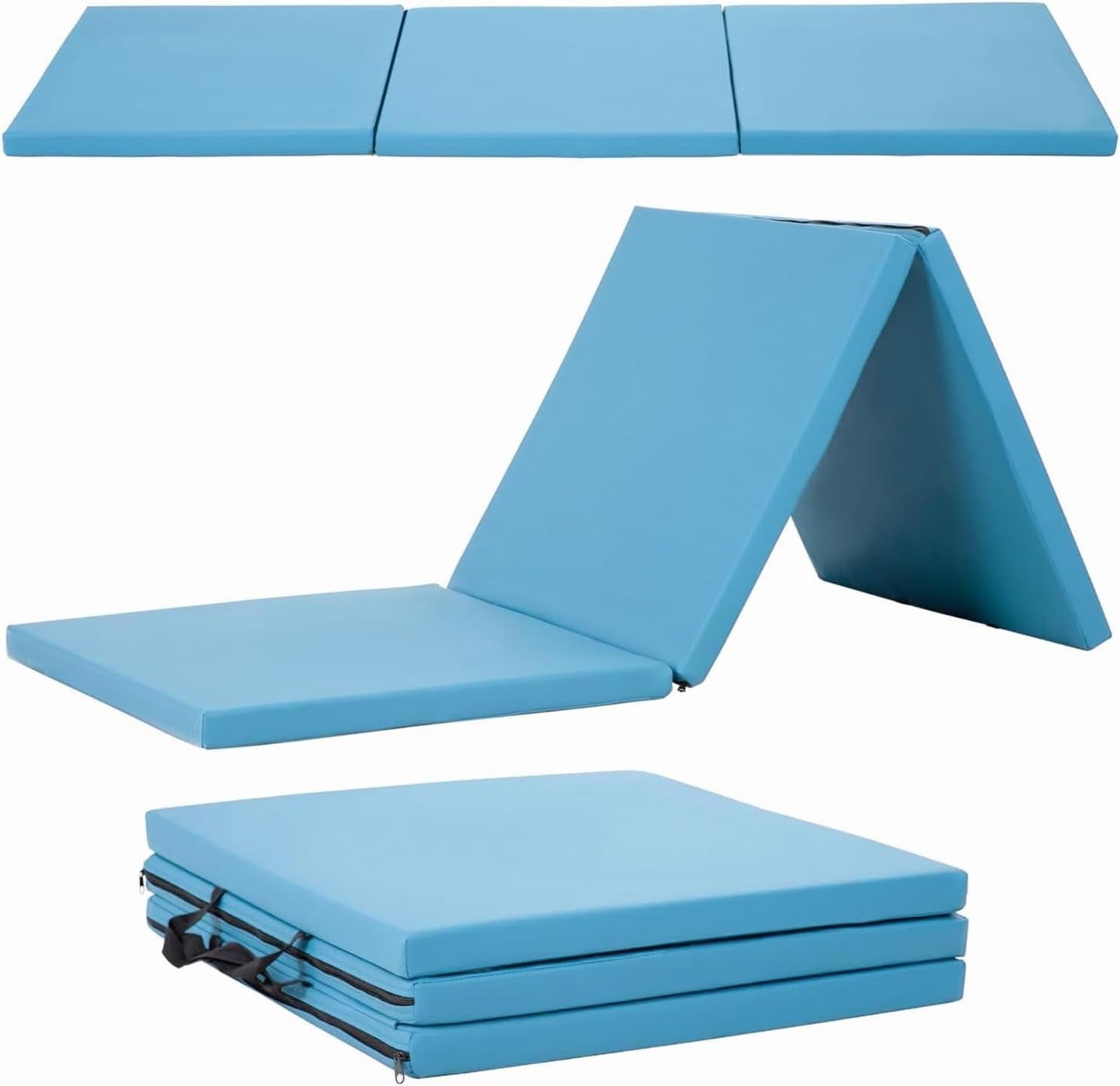 Colchón gimnasia plegable 2x6ft 4x8ft 4x10ft con asas