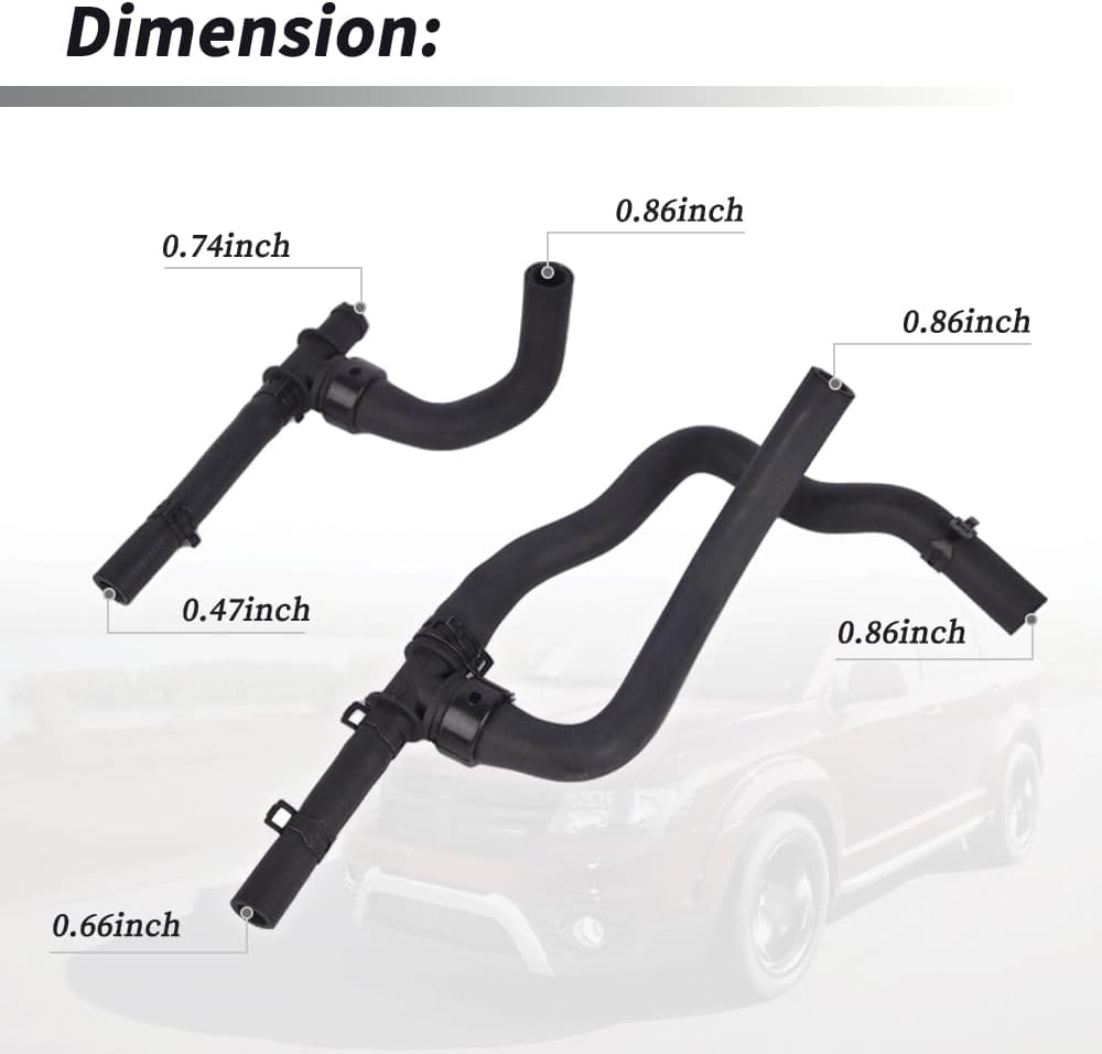 Kit manguera calentador TEE comp Dodge Journey 2.4VVT 08-20