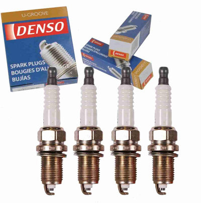 4 Bujías DENSO con Ranura U para Toyota Yaris 1.5L 06-16