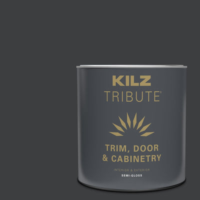 Pintura KILZ Tribute para gabinetes semibrillante Onyx 1qt