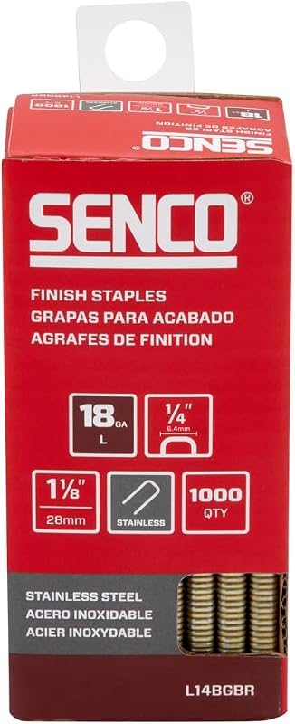 Grapas acero inox 1/4pulg 1-1/8pulg 1000uds