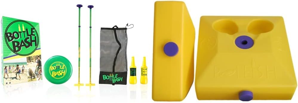 Set discos voladores Bottle Bash bases multisuperficie
