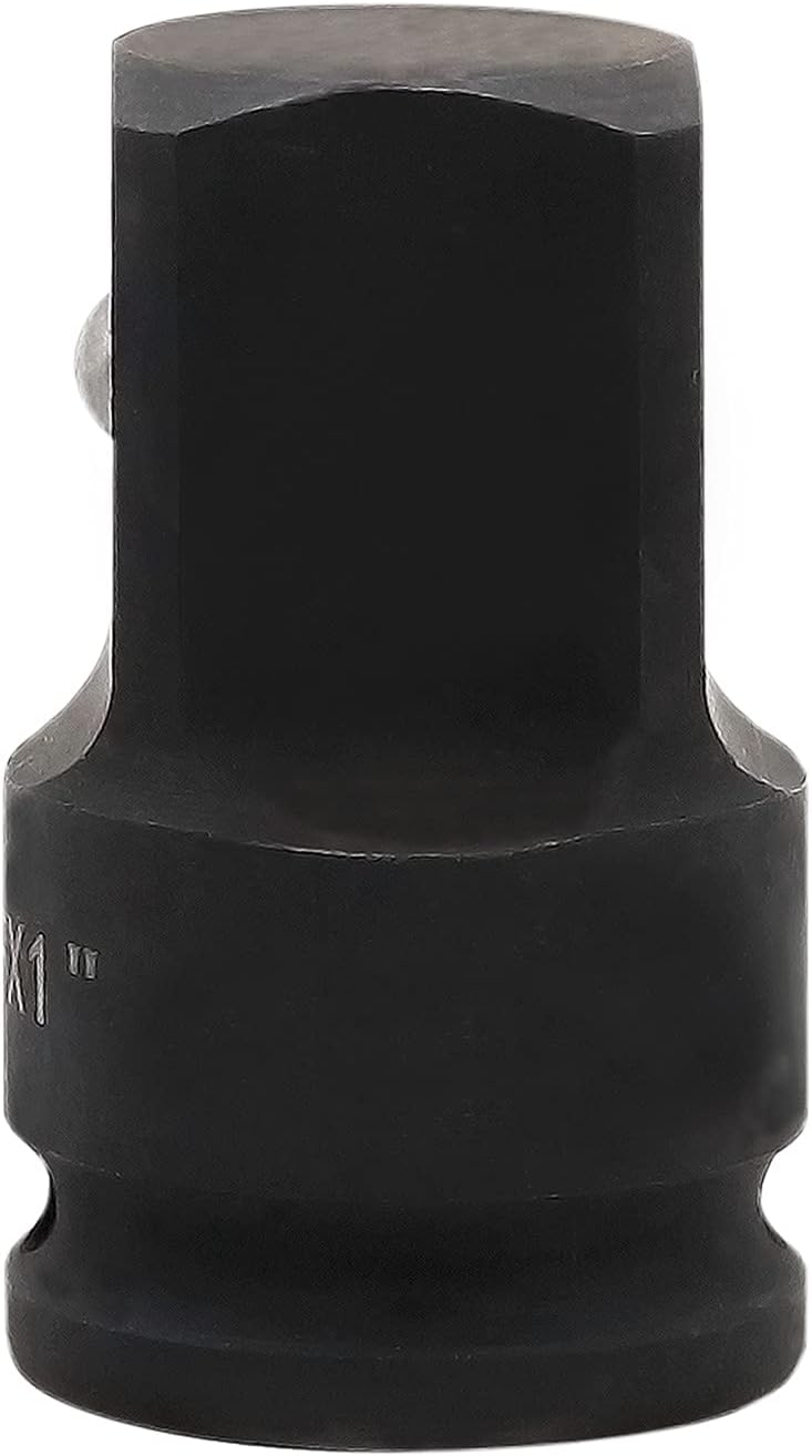 Adaptador enchufe 1/2" F a 1" M acero cromado