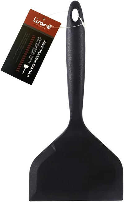 Espátula silicona para tortitas Tamagoyaki antiadherente negro