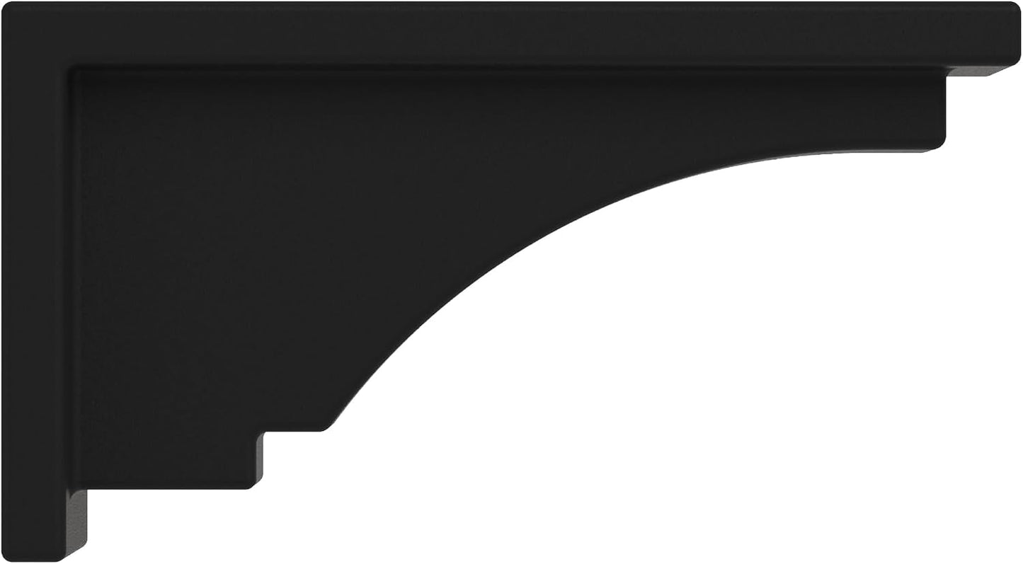 Soportes decorativos plástico negro 2 Pzas
