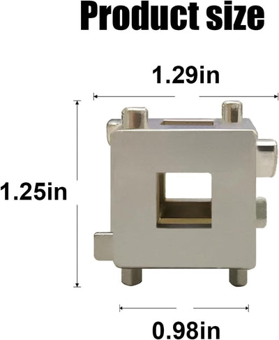 Pinza freno cubo auto pistón disco trasero acero 3/8pulg