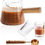 3 Vases Chupito Espresso con Cuchara Medidora 0.5oz Vidrio
