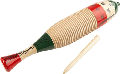 Guiro Estilo Pescado Cp249a de Madera para Uso en Música