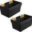 2 Pack Cubo E-Track Almacenamiento 6-1/2x6-1/8x4-1/2