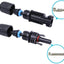 Cable extensión 12awg 5ft con conectores solares rojo y negro