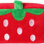 Estuche de lápices con cara de fresa y frutas suave