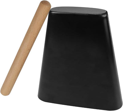 Cowbell metal 6pulg mazo madera instrumento percusión