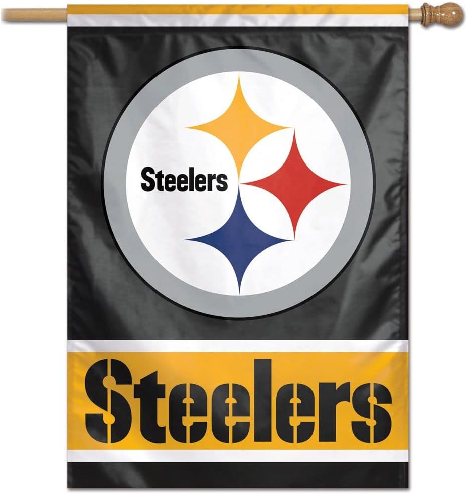Bandera poliéster Pittsburgh Steelers 28x40pulg