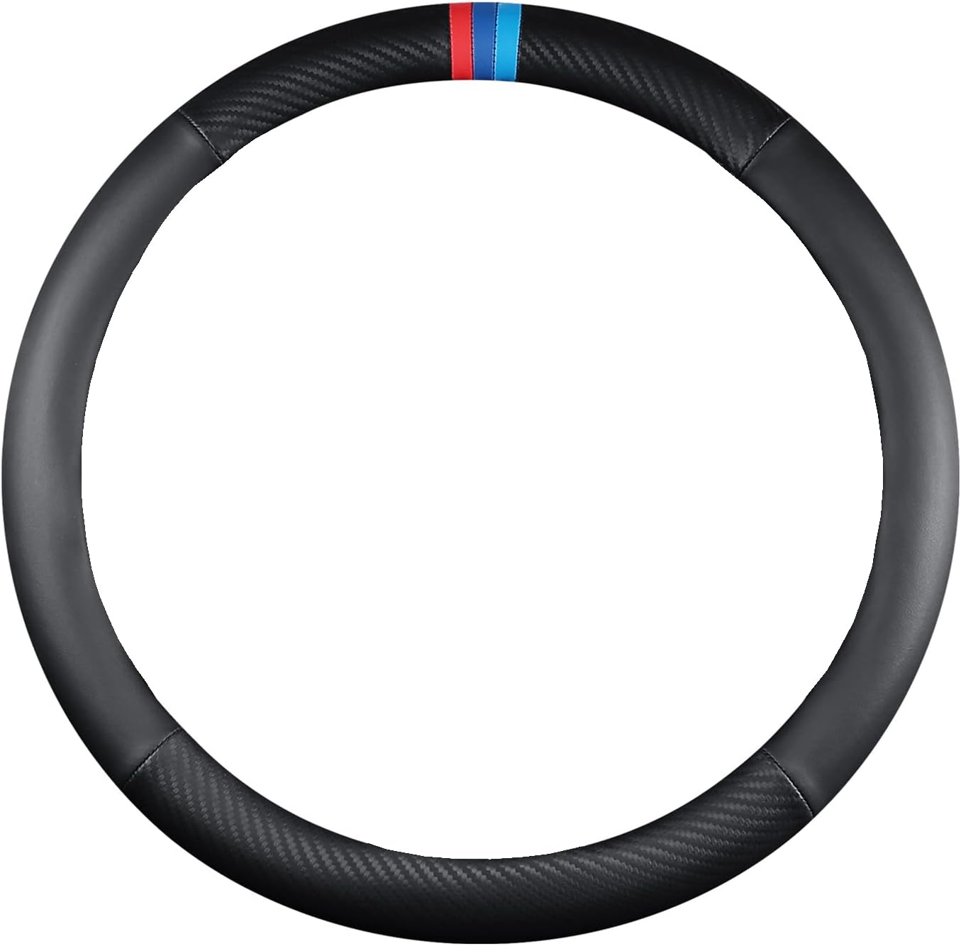 Funda volante fibra carbono cuero antiderrap 15"