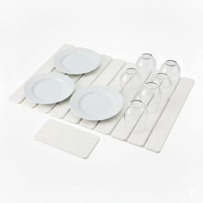 Tapete secado platos piedra encimera cocina antideslizante beige