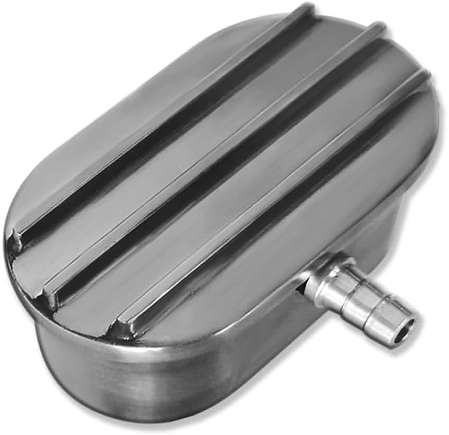 Kit Tapa Válvula PCV Ovalada Aluminio Pulido con Arandelas