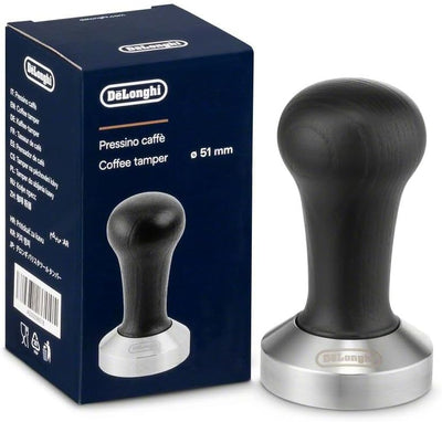 Tamper café espresso madera negra