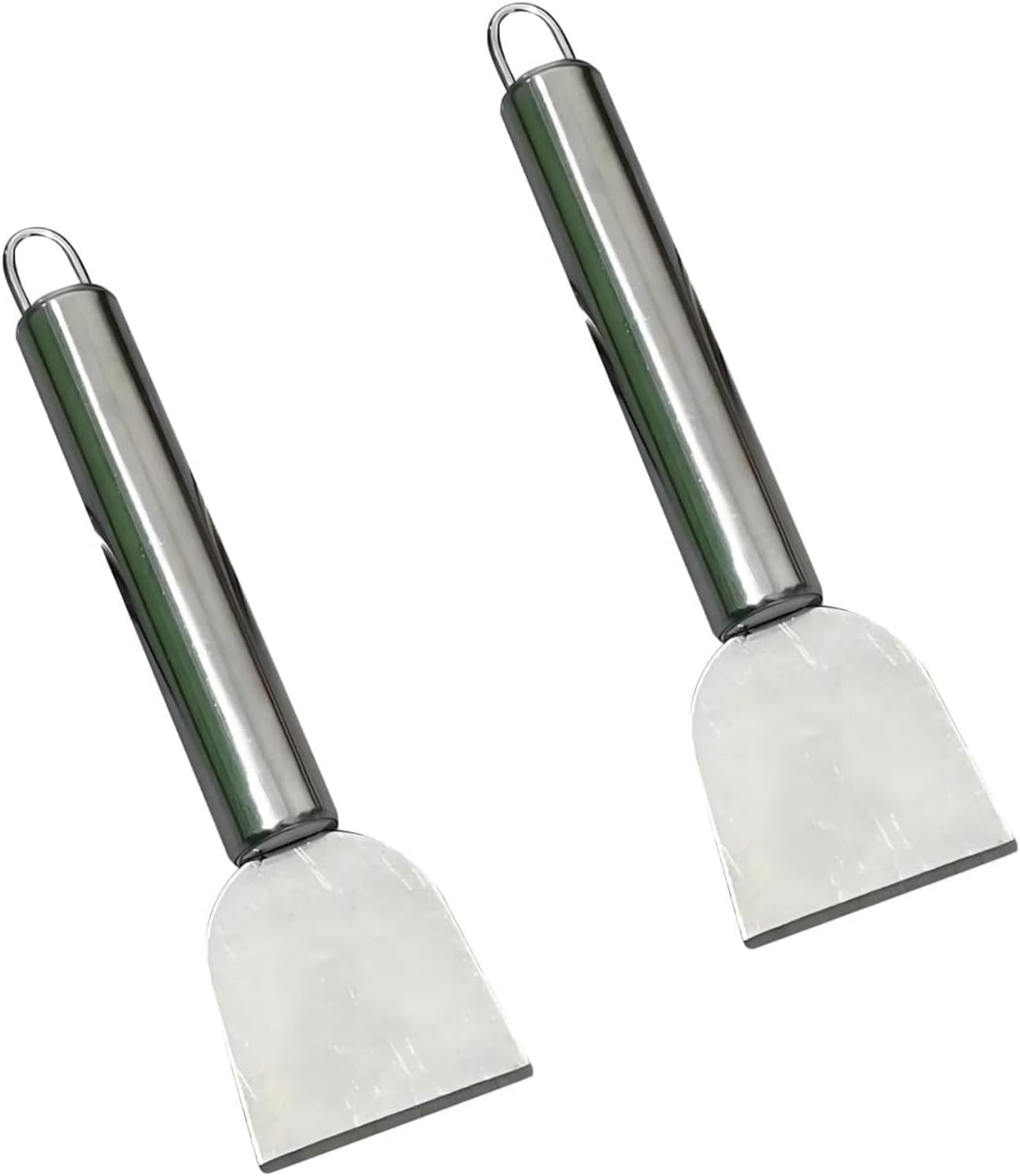 2 Pzas Palas Humos Acero Inox Raspador Hielo Multiuso